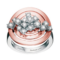 Ring Damiani Sophia Loren white, pink gold, diamonds (20019433) Ring Damiani Sophia Loren white, pink gold, diamonds (20019433)