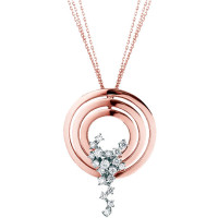 Pendant Damiani Sophia Loren white, pink gold, diamonds (20019432) Pendant Damiani Sophia Loren white, pink gold, diamonds (20019432)