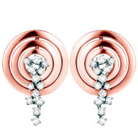 Earrings Damiani Sophia Loren white, pink gold, diamonds (20019434) Earrings Damiani Sophia Loren white, pink gold, diamonds (20019434)