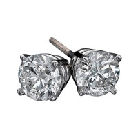 Damiani stud earrings in 1850 white gold and diamonds Damiani stud earrings in 1850 white gold and diamonds