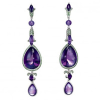 Earrings Chopard Temptations Collection white gold, precious stones, diamonds (847967-1001) Earrings Chopard Temptations Collection white gold, precious stones, diamonds (847967-1001)
