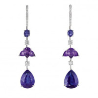Earrings Chopard Temptations Collection white gold, precious stones, diamonds (849212-1001) Earrings Chopard Temptations Collection white gold, precious stones, diamonds (849212-1001)