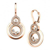 Chopard Happy 8 Ohrringe 750er Roségold, Diamanten (839210-5001) Chopard Happy 8 Ohrringe 750er Roségold, Diamanten (839210-5001)