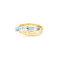 Tiffany 1837 interlocking rings, yellow gold, silver (24601498) Tiffany 1837 interlocking rings, yellow gold, silver (24601498)