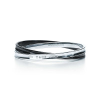 Tiffany 1837 interlocking ring bracelet, titanium, silver (32785972) Tiffany 1837 interlocking ring bracelet, titanium, silver (32785972)