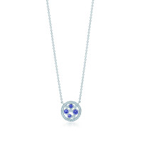 Zawieszka Tiffany Cobblestone z szafirami Montana, platynowe diamenty (29006423) Zawieszka Tiffany Cobblestone z szafirami Montana, platynowe diamenty (29006423)
