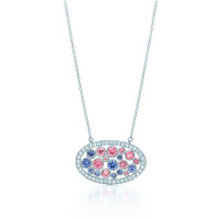 Zawieszka Tiffany Cobblestone, platyna, diamenty, szafiry (31176476) Zawieszka Tiffany Cobblestone, platyna, diamenty, szafiry (31176476)