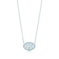 Tiffany Cobblestone owalny wisiorek, platyna, diamenty (29744971) Tiffany Cobblestone owalny wisiorek, platyna, diamenty (29744971)