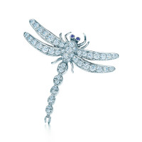 Tiffany Enchant dragonfly brooch, platinum, diamonds, sapphires (13249687)