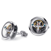 Cufflinks TF Est. 1968 Tourbillon, 18K white gold, sapphire crystal Cufflinks TF Est. 1968 Tourbillon, 18K white gold, sapphire crystal
