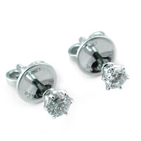 Tiffany & Co Diamond Stud Earrings, 750 White Gold Tiffany & Co Diamond Stud Earrings, 750 White Gold