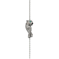 Bracelet Cartier Panthere de Cartier, white gold, diamonds, emeralds Bracelet Cartier Panthere de Cartier, white gold, diamonds, emeralds