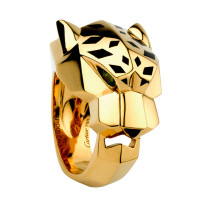 Ring Cartier Panthere de Cartier, yellow gold, pomegranate, onyx Ring Cartier Panthere de Cartier, yellow gold, pomegranate, onyx