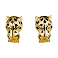Earrings Cartier Panthere de Cartier, yellow gold, diamonds Earrings Cartier Panthere de Cartier, yellow gold, diamonds