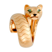 Ring Cartier Panthere de Cartier, yellow gold, pomegranate, onyx Ring Cartier Panthere de Cartier, yellow gold, pomegranate, onyx