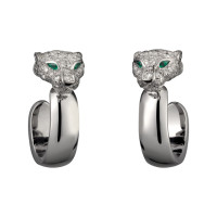 Earrings Cartier Panthere de Cartier, white gold, diamonds Earrings Cartier Panthere de Cartier, white gold, diamonds