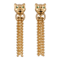 Earrings Cartier Panthere de Cartier, yellow gold, diamonds Earrings Cartier Panthere de Cartier, yellow gold, diamonds
