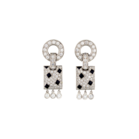 Earrings Cartier Panthere de Cartier, white gold, diamonds, onyx Earrings Cartier Panthere de Cartier, white gold, diamonds, onyx