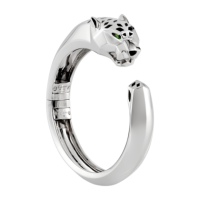 Bracelet Cartier Panthere de Cartier, white gold, pomegranate tsavorites, onyx, black lacquer Bracelet Cartier Panthere de Cartier, white gold, pomegranate tsavorites, onyx, black lacquer