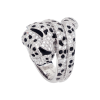 Ring Cartier Panthere de Cartier, platinum, diamonds, onyx Ring Cartier Panthere de Cartier, platinum, diamonds, onyx