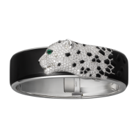 Bracelet Cartier Panthere de Cartier, white gold, onyx, emeralds, diamonds Bracelet Cartier Panthere de Cartier, white gold, onyx, emeralds, diamonds