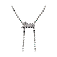 Necklace Cartier Panthere de Cartier, platinum, emeralds, onyx, diamonds Necklace Cartier Panthere de Cartier, platinum, emeralds, onyx, diamonds