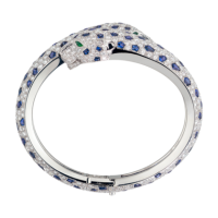 Bracelet Cartier Panthere de Cartier, platinum, sapphires, emeralds, diamonds Bracelet Cartier Panthere de Cartier, platinum, sapphires, emeralds, diamonds