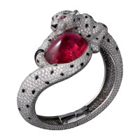 Bracelet Cartier Panthere de Cartier, platinum, pink sapphires, diamonds Bracelet Cartier Panthere de Cartier, platinum, pink sapphires, diamonds