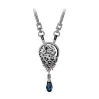 Necklace Cartier Panthere de Cartier, platinum, sapphires, onyx, diamonds Necklace Cartier Panthere de Cartier, platinum, sapphires, onyx, diamonds