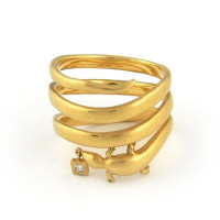 Repossi ring, gold, diamond Repossi ring, gold, diamond
