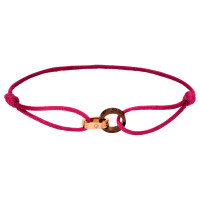 Bracelet Cartier Love, pink gold, ceramics, diamonds