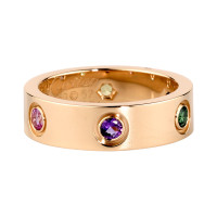 Ring Cartier Love, pink gold, precious stones Ring Cartier Love, pink gold, precious stones