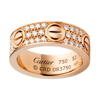 Ring Cartier Love, pink gold, diamonds Ring Cartier Love, pink gold, diamonds