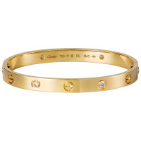 Bracelet Cartier Love, pink gold, diamonds Bracelet Cartier Love, pink gold, diamonds