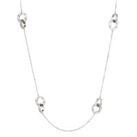 Naszyjnik Cartier Love, białe złoto, diamenty Naszyjnik Cartier Love, białe złoto, diamenty