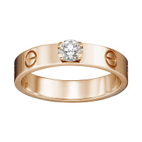 Ring Cartier Love, pink gold, diamond Ring Cartier Love, pink gold, diamond