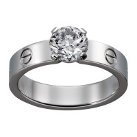 Ring Cartier Love, white gold, diamond Ring Cartier Love, white gold, diamond