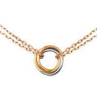 Naszyjnik Cartier Trinity, złoty w trzech kolorach Naszyjnik Cartier Trinity, złoty w trzech kolorach
