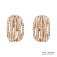 De Grisogono Allegra earrings, yellow gold, diamonds De Grisogono Allegra earrings, yellow gold, diamonds