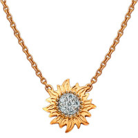 Carrera y Carrera Sol y Sombra pendant, yellow and white gold, diamonds Carrera y Carrera Sol y Sombra pendant, yellow and white gold, diamonds