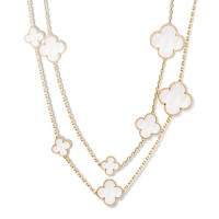 Van Cleef & Arpels Alhambra 16 motifs necklace, yellow gold, mother of pearl Van Cleef & Arpels Alhambra 16 motifs necklace, yellow gold, mother of pearl