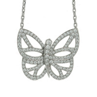 Van Cleef & Arpels Butterfly pendant, white gold, diamonds Van Cleef & Arpels Butterfly pendant, white gold, diamonds