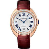 Cle de Cartier, pink gold, diamonds, 40 mm Cle de Cartier, pink gold, diamonds, 40 mm