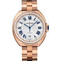 Cle de Cartier, pink gold, diamonds, 40 mm Cle de Cartier, pink gold, diamonds, 40 mm