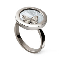Ring Carrera y Carrera Baile de Mariposas Twist, yellow gold, nacre Ring Carrera y Carrera Baile de Mariposas Twist, yellow gold, nacre