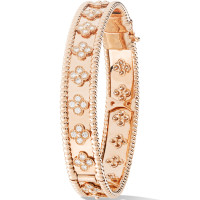 Van Cleef & Arpels Perlee bracelet, rose gold, diamonds Van Cleef & Arpels Perlee bracelet, rose gold, diamonds
