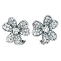 Van Cleef & Arpels Frivole earrings, white gold, diamonds Van Cleef & Arpels Frivole earrings, white gold, diamonds