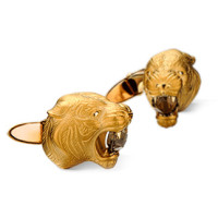 Cufflinks Carrera y Carrera Bestiario Tiger, yellow gold, quartz Cufflinks Carrera y Carrera Bestiario Tiger, yellow gold, quartz