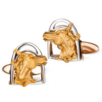 Cufflinks Carrera y Carrera Ecuestre Caballo, yellow, white gold Cufflinks Carrera y Carrera Ecuestre Caballo, yellow, white gold