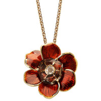 Pendant Carrera y Carrera Gardenias, yellow gold, diamond, quartz Pendant Carrera y Carrera Gardenias, yellow gold, diamond, quartz